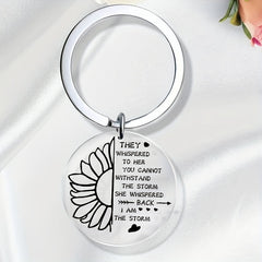 Sunflower Keychain Acrylic Key Ring Women Girls Jewelry Gift