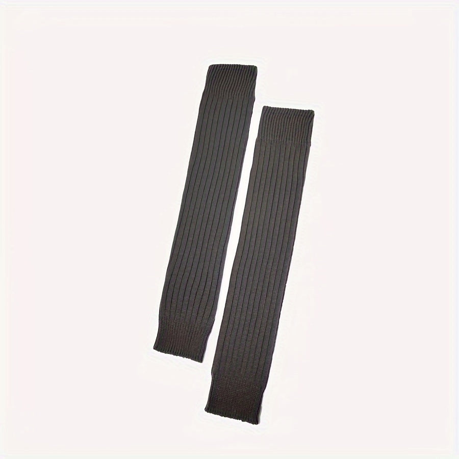 Soft Solid Leg Warmers All match Socks Women's Stockings