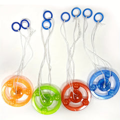 6pcs Glow Flywheel Light Up Toys Flash Flywheel with Pull Cord