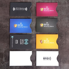 5 Copper Coated Tin Foil Card Sleeve RFID Shield Anti theft Blocker Protect