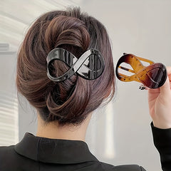 2pcs French Curved Hair Clip Large Duck Billed Clip Ponytail Holder Clip