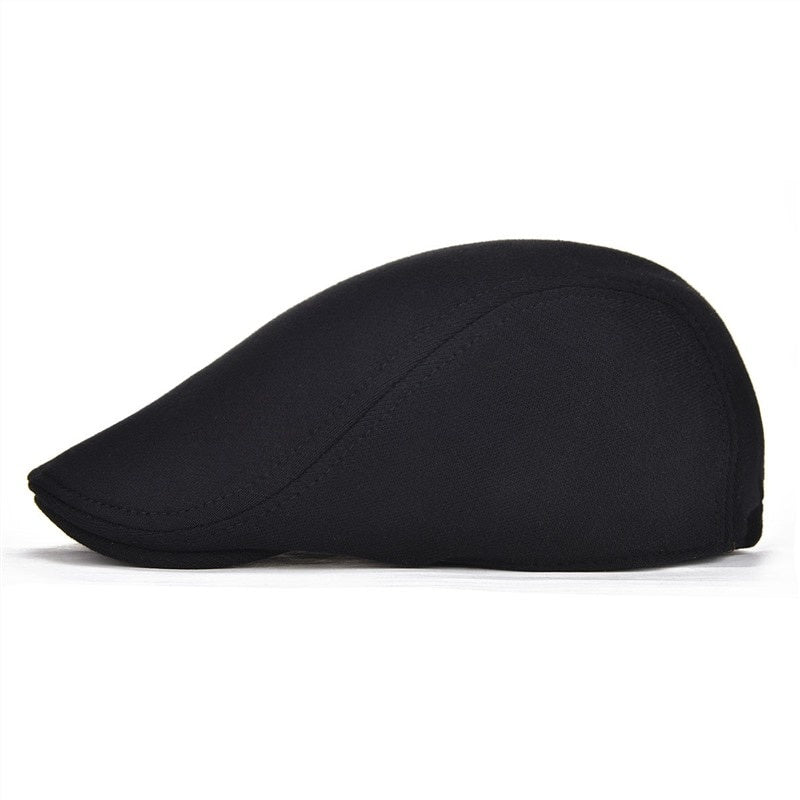 Men's Cotton Peaked Cap Solid Color