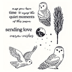 Owl Metal Cutting Dies And Stamps For Scrapbooking