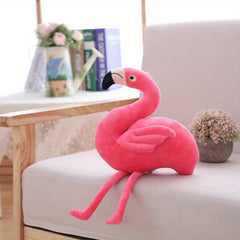 Pink Flamingo Plush Toy Soft Fluffy Stuffed Animal Perfect for Birthdays & Decor