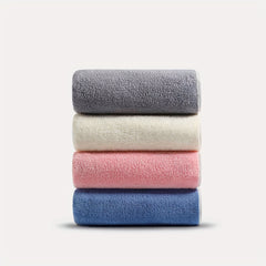 Soft Microfiber Face Towel - Gray Pink - 35x13.7in