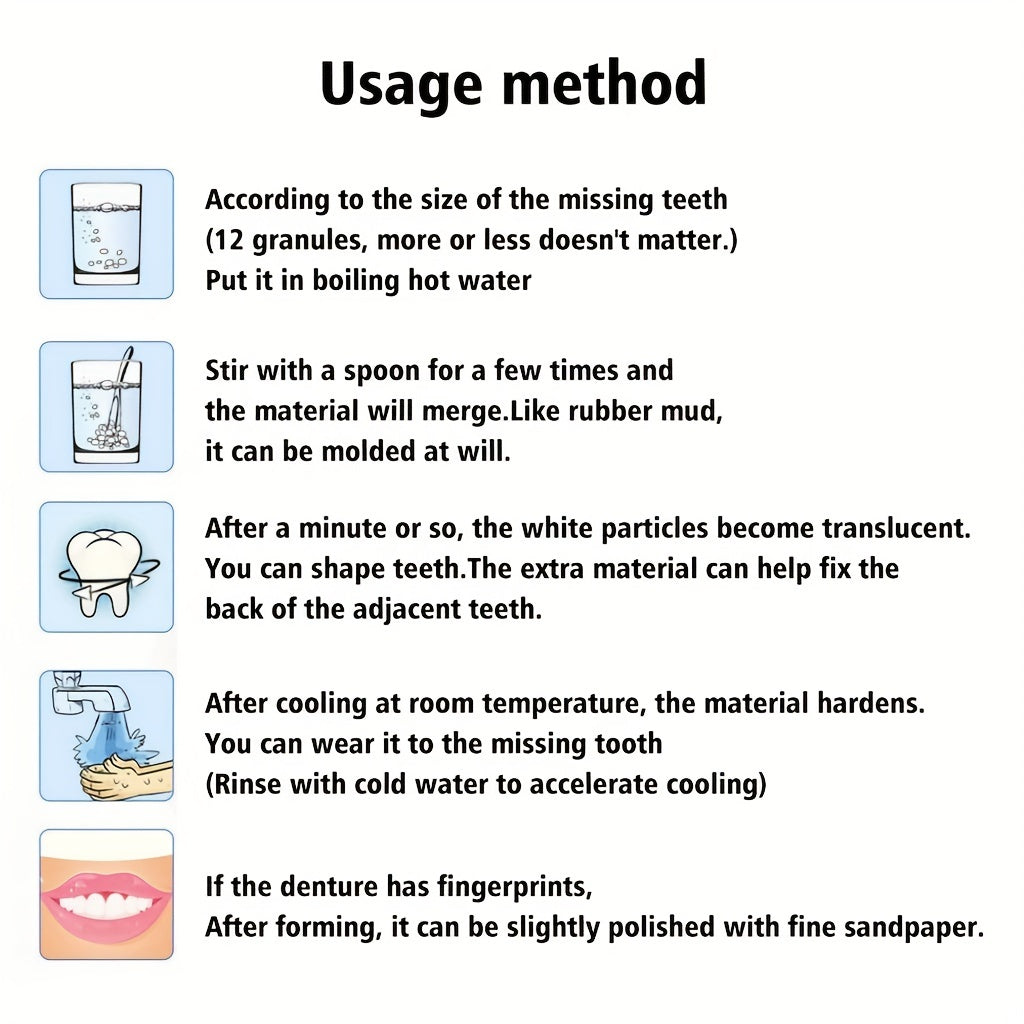 Dental Restoration Kit Denture Adhesive Teeth Gap Dentures