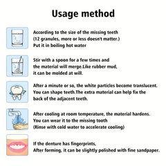 Dental Restoration Kit Denture Adhesive Teeth Gap Dentures