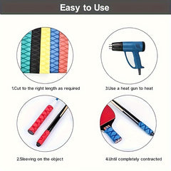 Creative Pattern Heat Shrinkable Handle Sleeve Anti-slip Cover