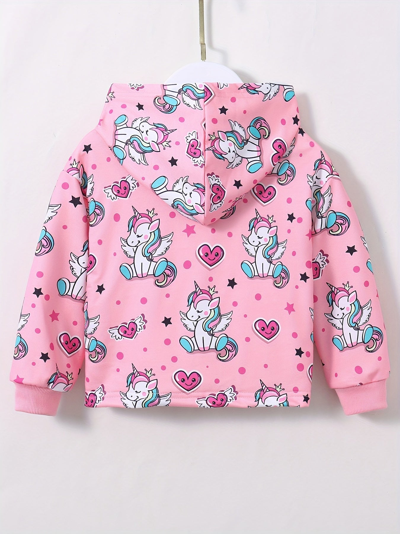 Girl's Cartoon Graphic Hoodie for Spring/Autumn