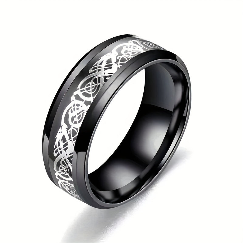 Dragon Pattern Ring For Men And Women