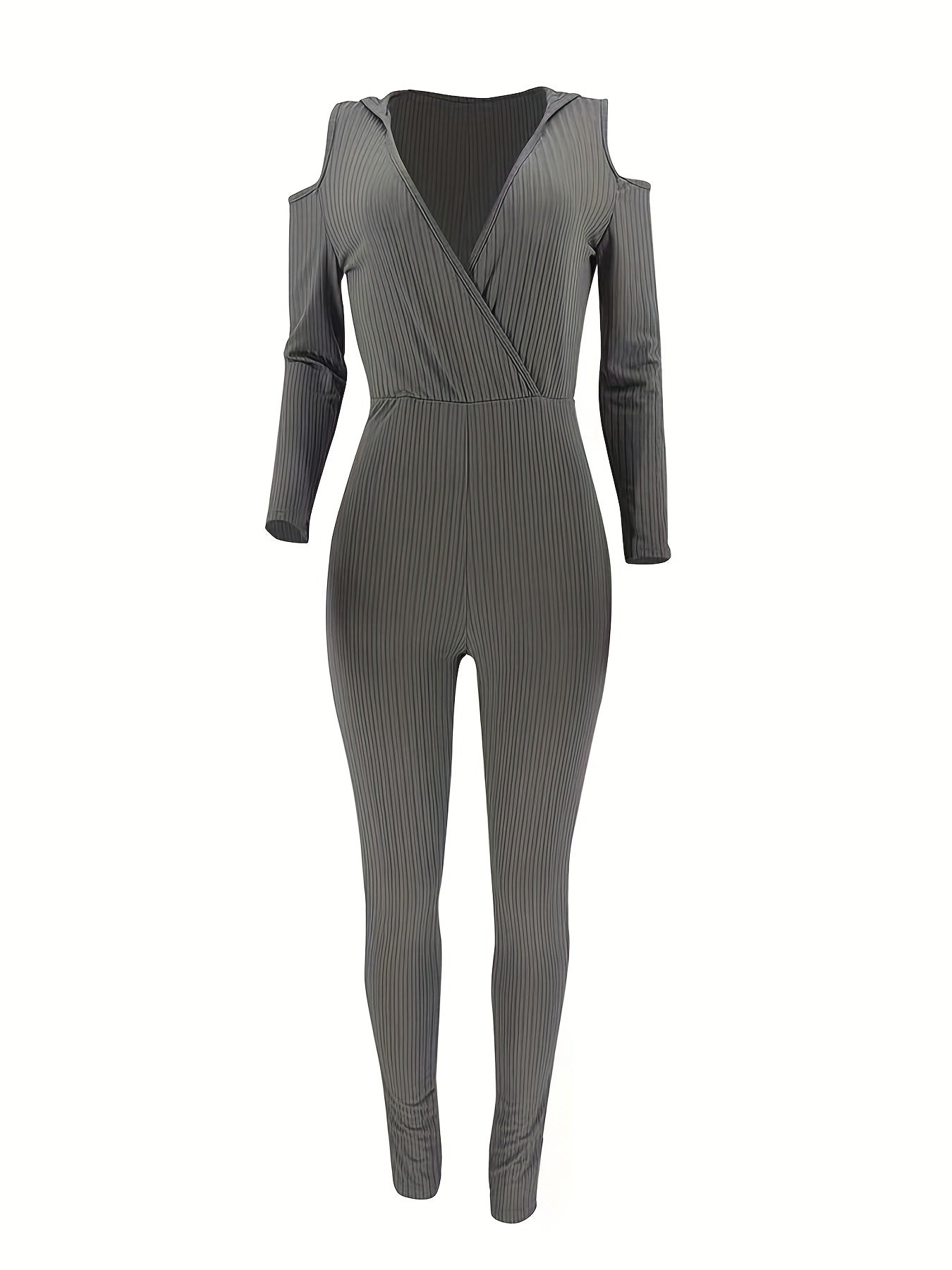 Cold Shoulder Hooded Jumpsuit for Women