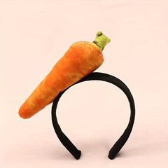 Creative Food Hair Band Hot Dog Corn Carrot Print Headband