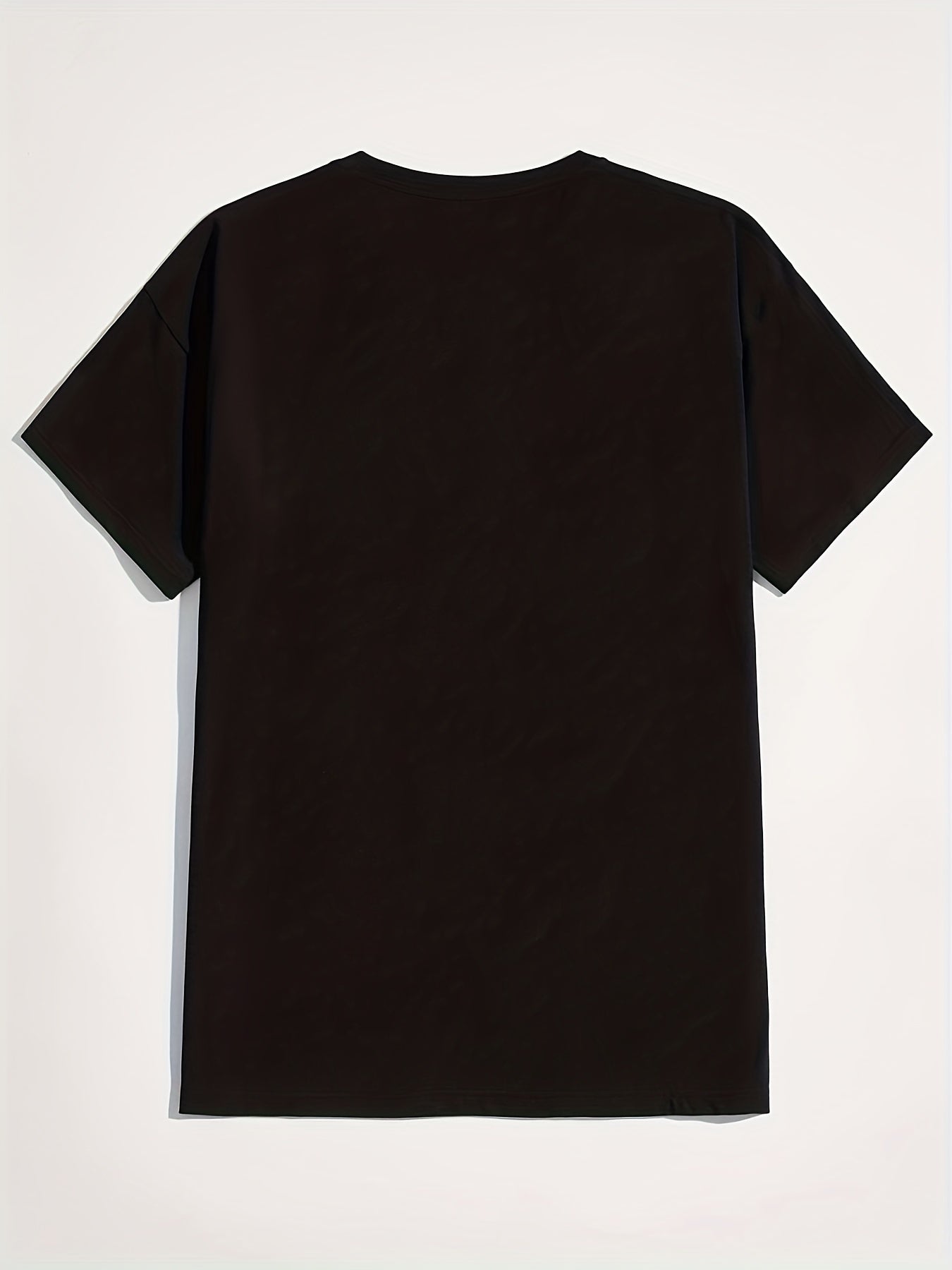 Men's Casual Letters Graphic Print Crew Neck T-shirts Top Tees