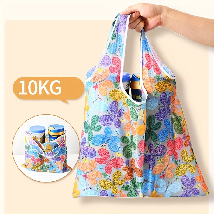 Foldable Shopping Bag Portable Supermarket Printed Bag