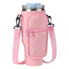 Heat Resistant Water Bottle Carrier Bag with Adjustable Strap for 30-40oz Cups