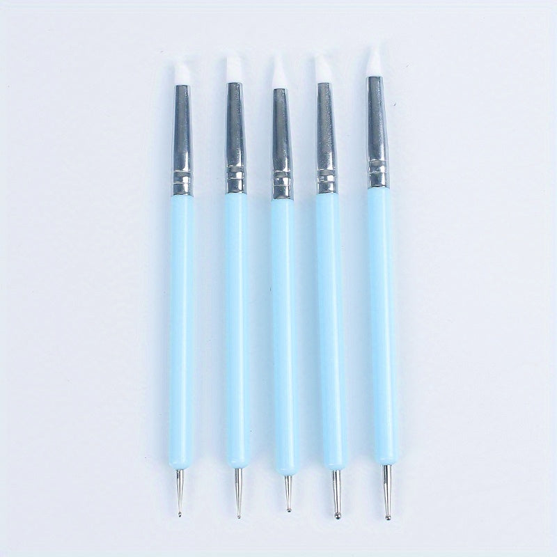 Silicone Soft Head Double Head Artificial Diamond Indentation Pen