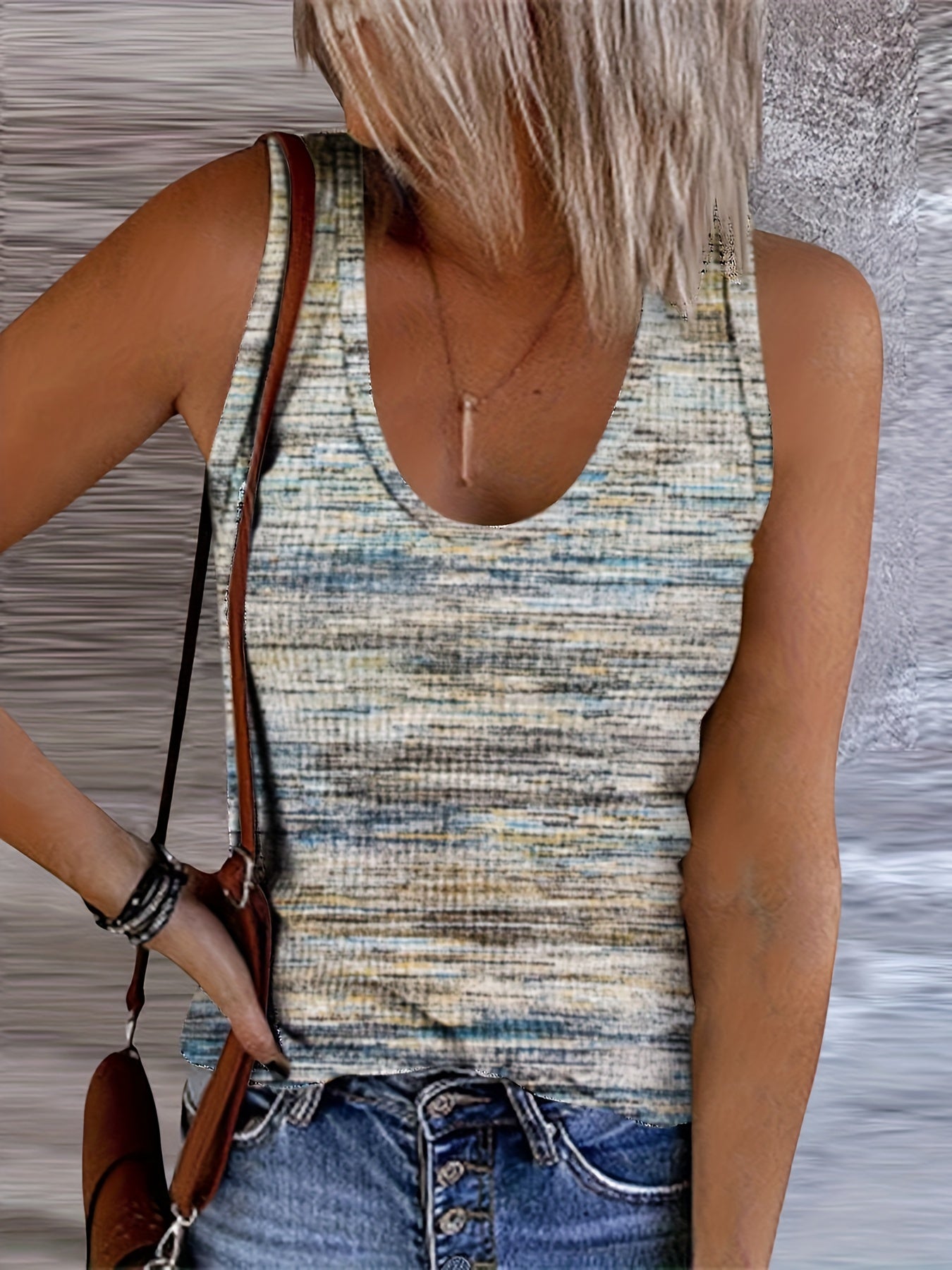 Stylish Summer Tank Top Women's Clothing