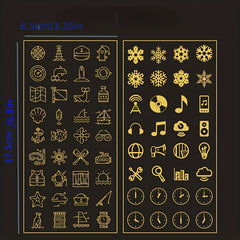 Bronzing Sticker Photo Album Decoration Material