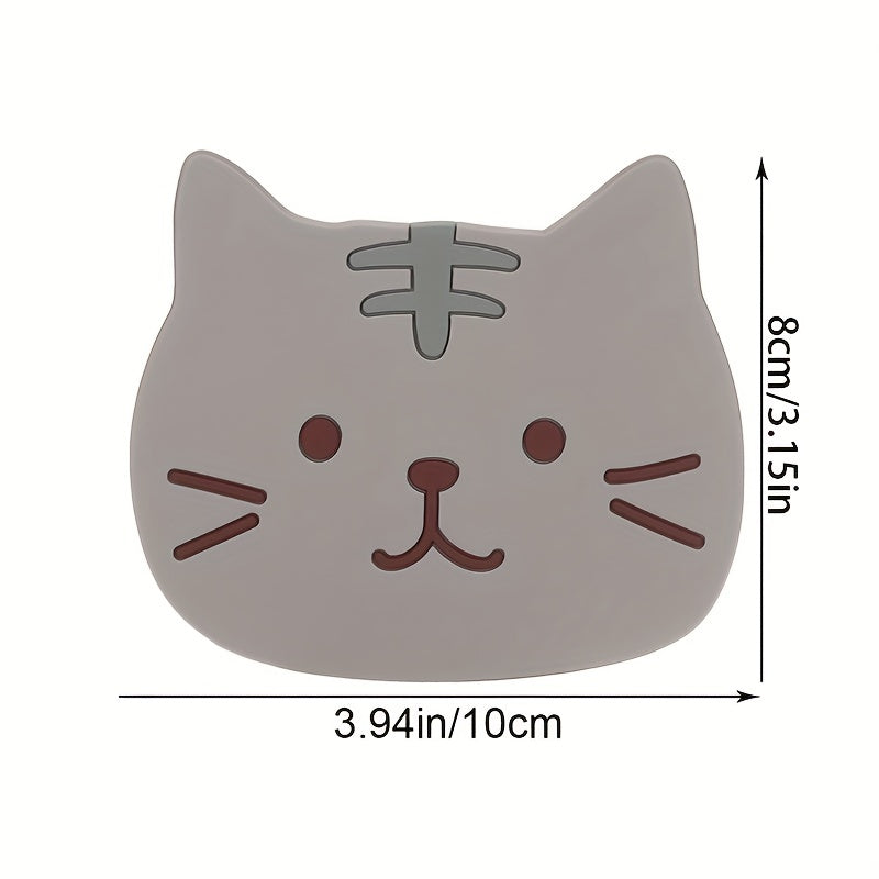 Cartoon Cat Coaster Non Slip Cup Mat Home Decor Kitchen Gadgets