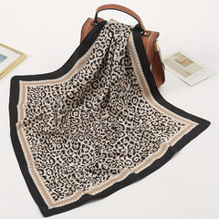 Leopard Print Square Scarf Classic Bandana Neckerchief
