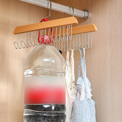 8-Hook Hanger Rotating Retro Hanging Vest Organizer