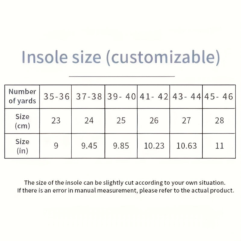 Sports Shoes Insoles Soft Running Insole Shock Absorption Arch Support