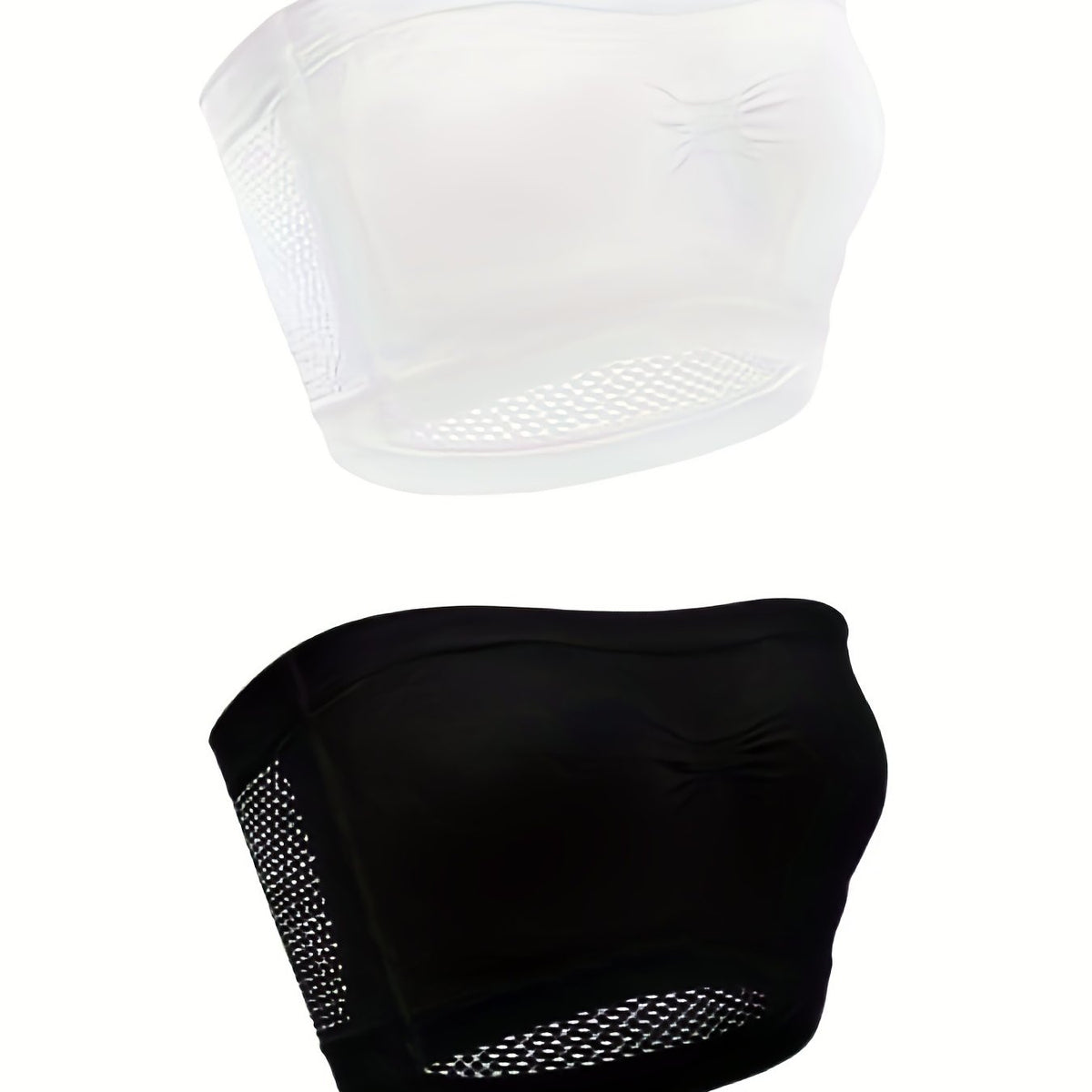 2 Pack Plus Size Casual Bra Set Women's Plus Comfort Breathable No Padding Strap