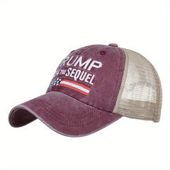Embroidered Letter Baseball Cap Snapback Hat Sun Hat Mesh Hat