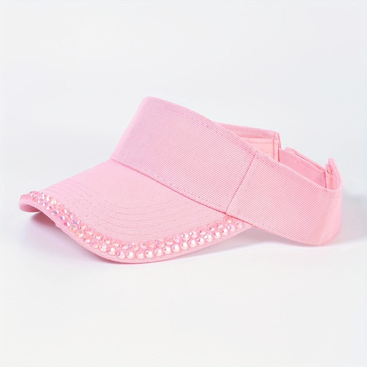 Y2K Candy Visor Hat with Rhinestones