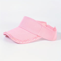 Y2K Candy Visor Hat with Rhinestones