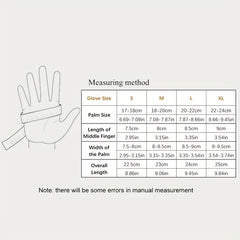 Winter Zipper Warm Gloves - Touch Screen Windproof Non Slip Gloves