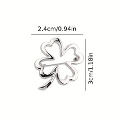 Hollow Four leaf Clover Brooch Collar Jacket Dress Suit