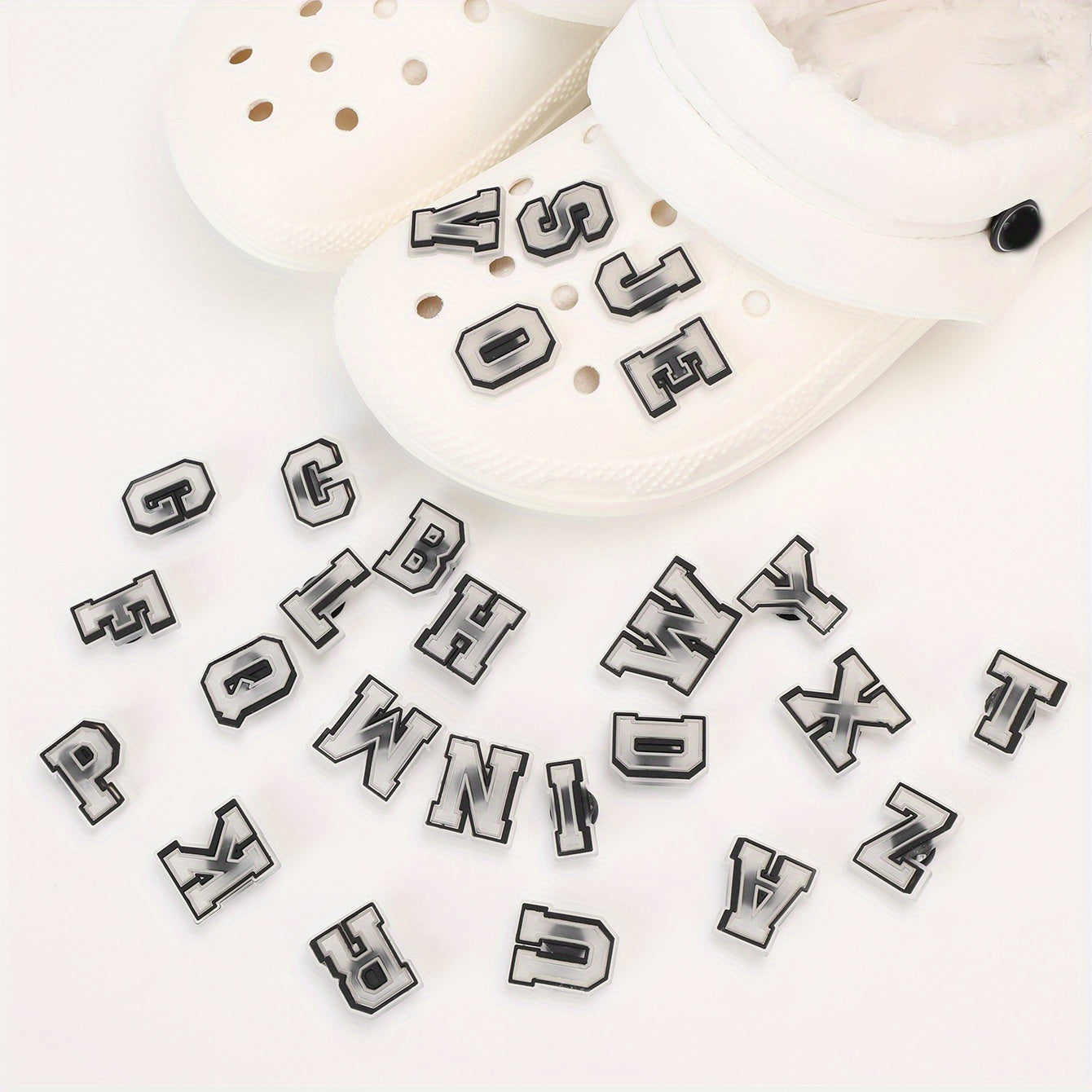 26 Letters Shoe Charm Clog Shoe Charm Animation Shoe Accessories