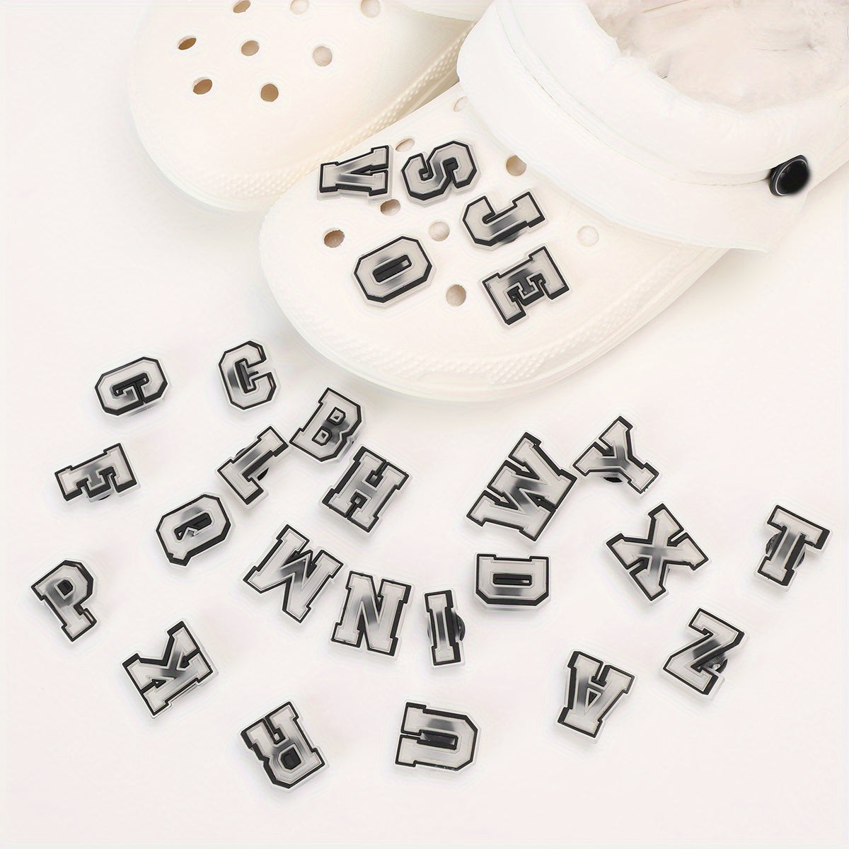 26 Letters Shoe Charm Clog Shoe Charm Animation Shoe Accessories