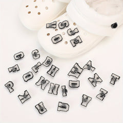 26 Letters Shoe Charm Clog Shoe Charm Animation Shoe Accessories
