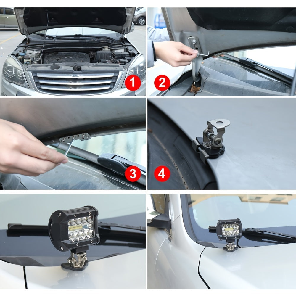 Car Hood Cover Mounting Clamp for LED Work Light