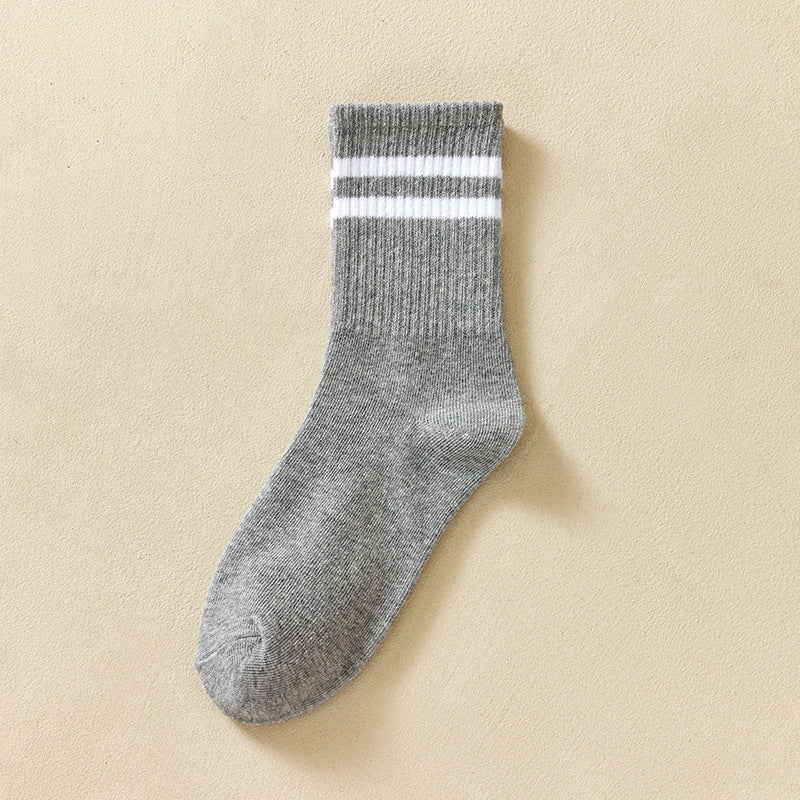 Breathable Striped Sport Socks Women's Stockings