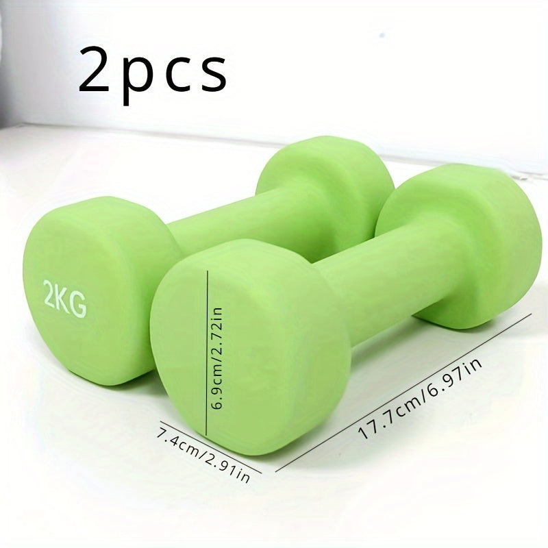 2pcs 4kg Dumbbells Non-slip Frosted Surface Arm Muscle Training Fitness
