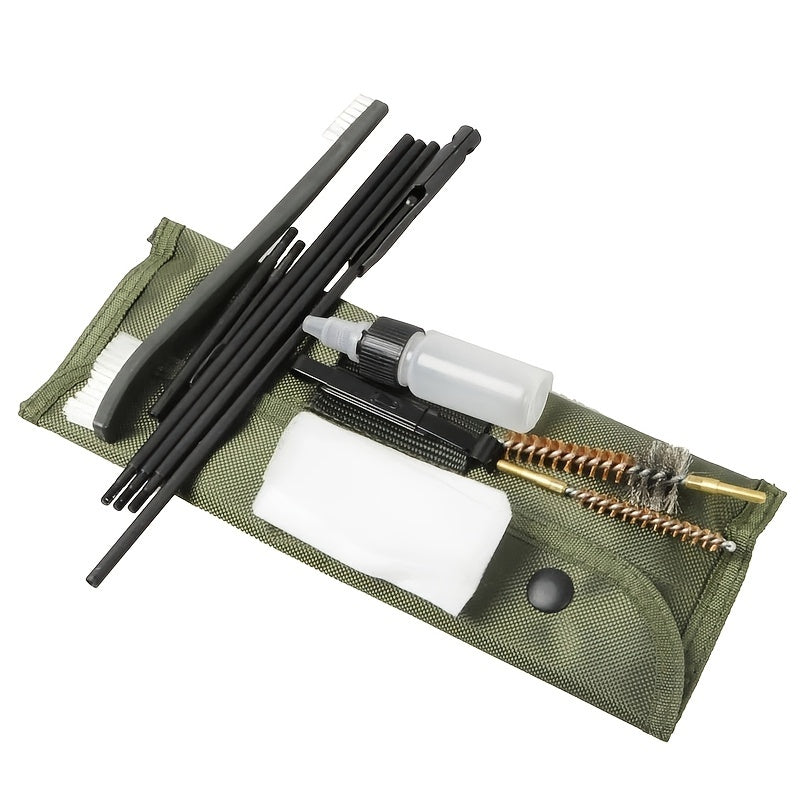 10pcs Steel Wire & Nylon Bristle Brush Set for Rifles, Pistols, Shotguns