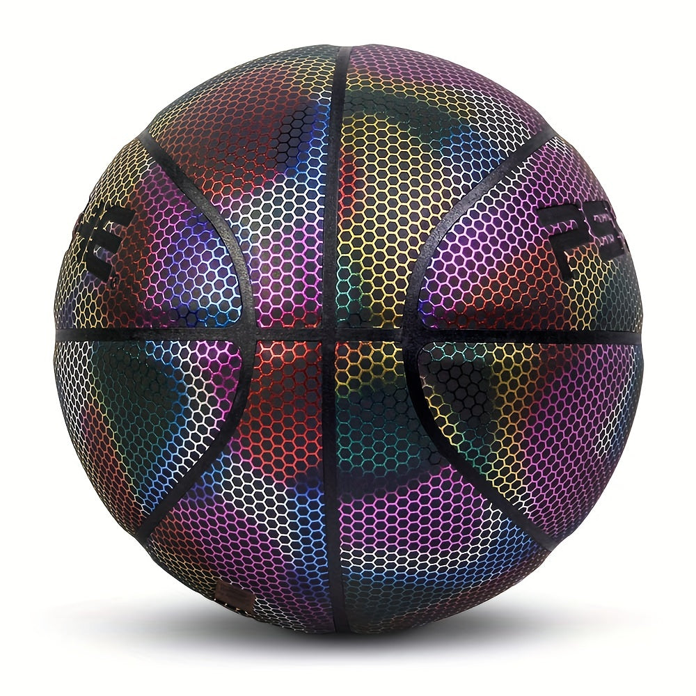 Reflective PU Basketball Size 7 Indoor Outdoor Practice