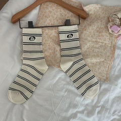 Cartoon Dog Print Socks Women's Stockings Hosiery