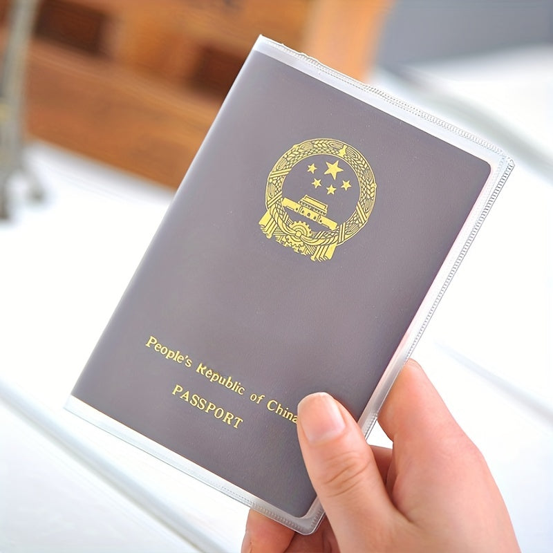 Frosted Transparent Passport Holder Travel Protector