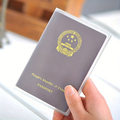 Frosted Transparent Passport Holder Travel Protector