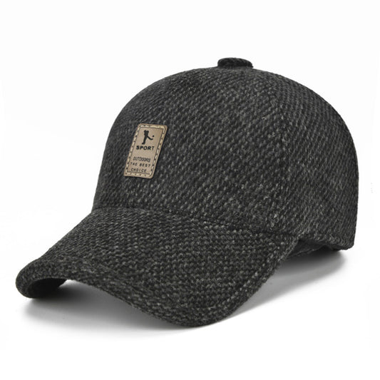 Men's Winter Ear Protection Baseball Cap - Windproof Thick Warm Cap
