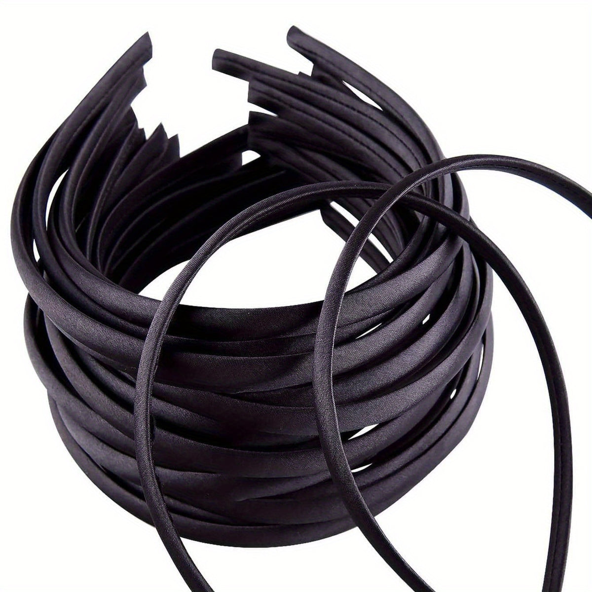 25pcs Satin Skinny Headband Head Hoop Nonslip Hair Band for Women Girls