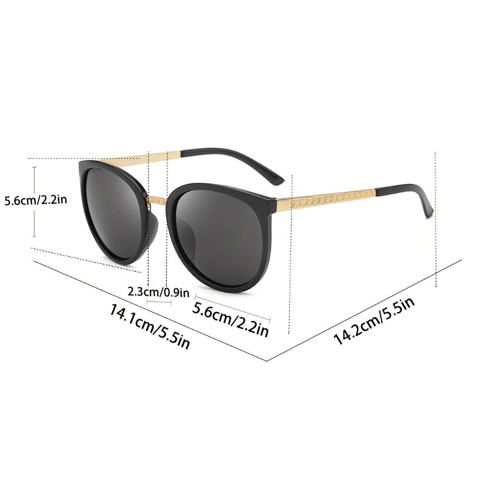 Round Metal Sunglasses For Women Men Large Outdoor Sports Glasses UV400