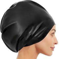 Silicone Swimming Cap for Long Hair Waterproof Swim Accessory