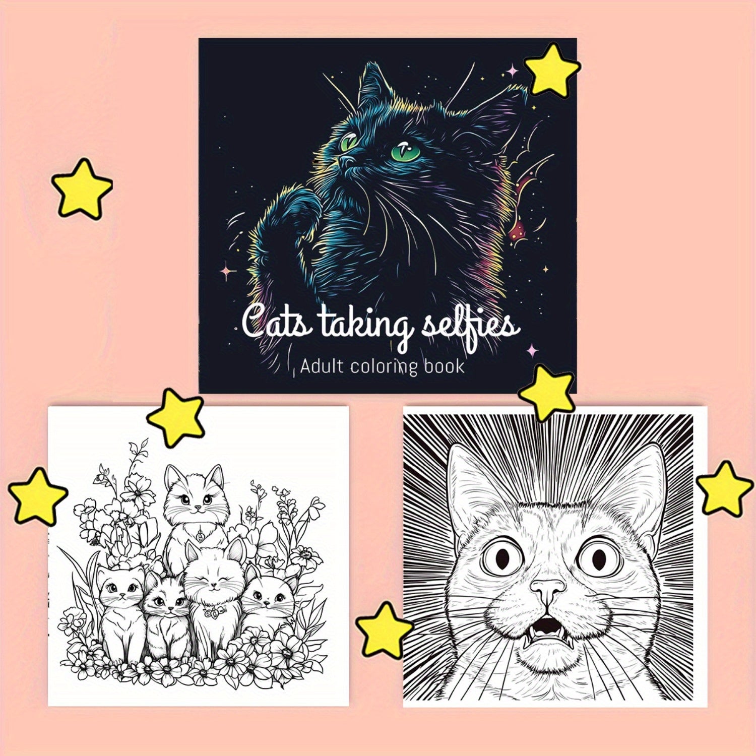 Adorable Cozy Cats Coloring Book - 20.5x20 Pages