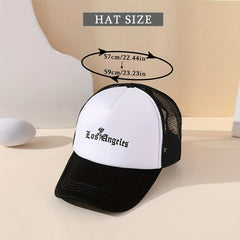 LOS ANGELES Trucker Hats Block Baseball Mesh Dad Hats