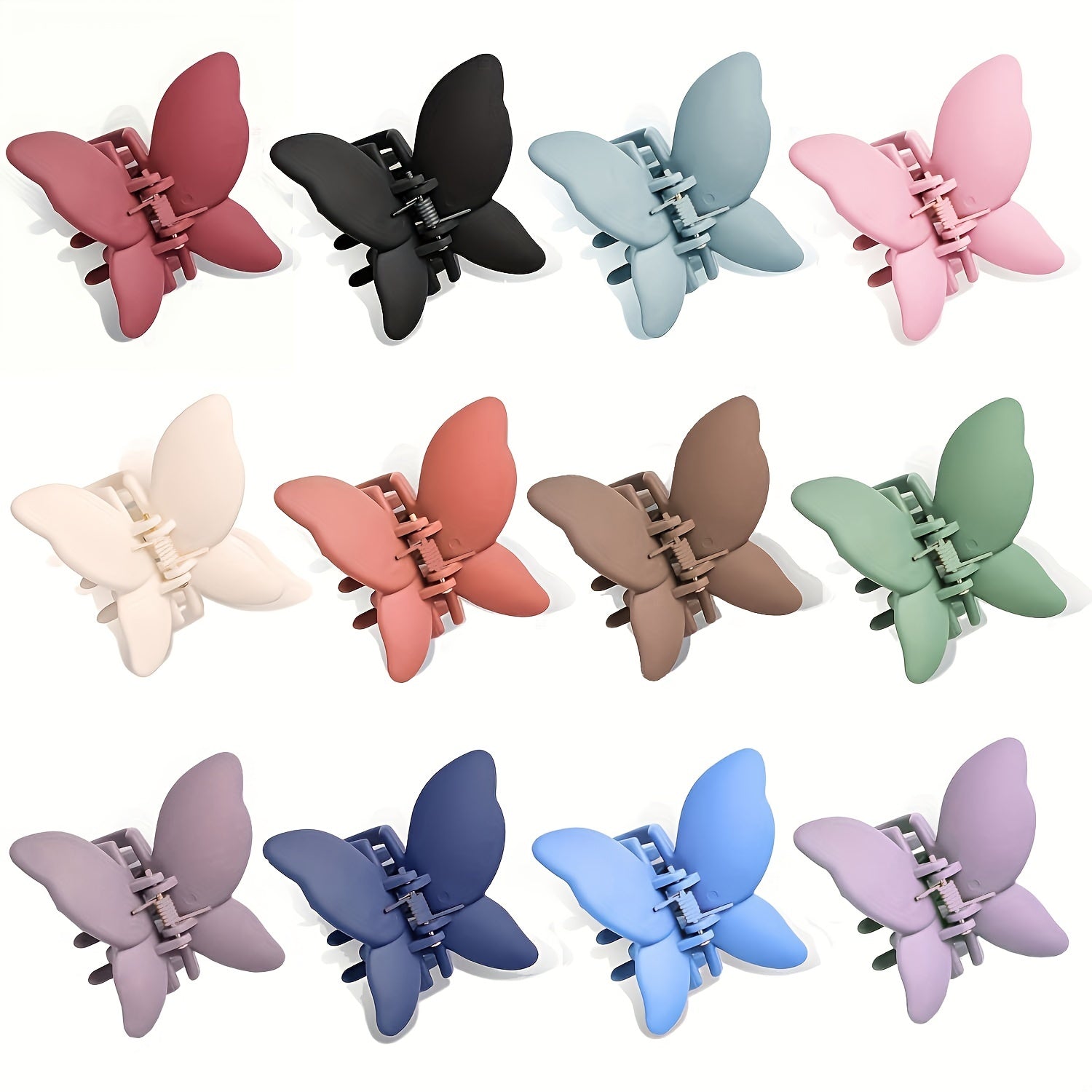 Butterfly Hair Claw Solid Banana Clip Non Slip Hair Styling Accessory
